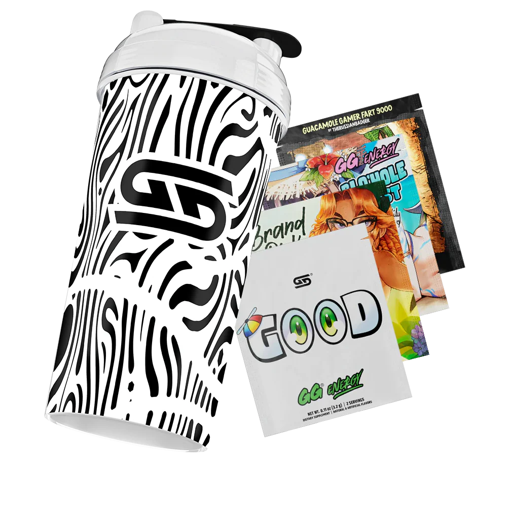 Gamer Supp's Shaker Bottle with Samples